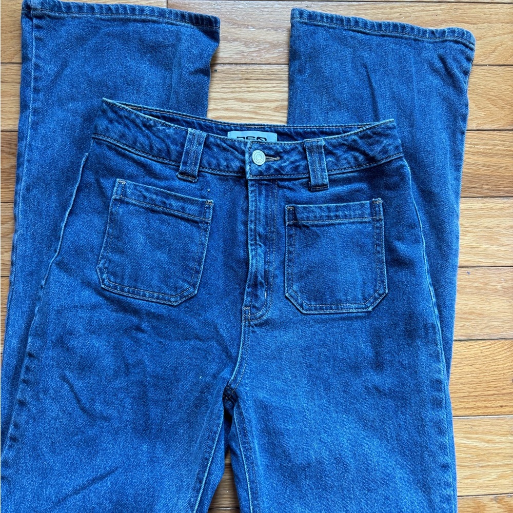 RSQ Blue Boot Cut Jeans with Classic Stitching